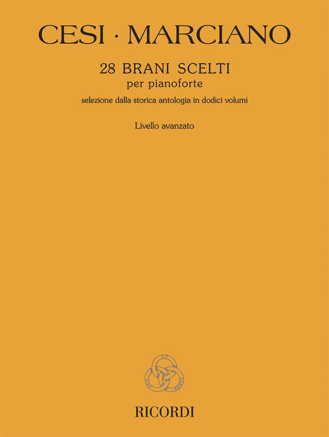 28 Brani Scelti - Livello Avanzato - Ed. Cesi-Marciano - Per Pianoforte - pro klavír